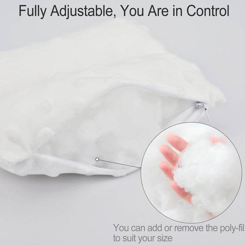 HapiPoppy Port Pillows Chemo Port Pillow for Seatbelt Pacemaker Chest Protector Chemo Patients Cancer Open-Heart Incision Recovery Post Surgery Support Cushion Gifts Women Minky Dot White - Image 5